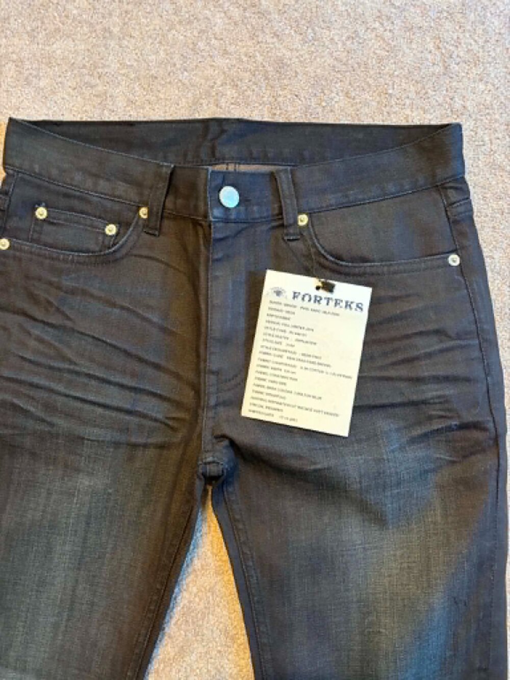 $215 NWT BLK DNM Mens Jeans NYC 31/34 Carlton Blue SMS Sample